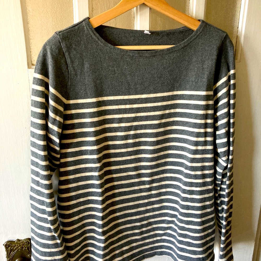 Cotton Breton long sleeve shirt Muji L